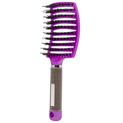 Styling- en massageborstel met nylon haren – CURLCARE SMOOTH - Glamorix