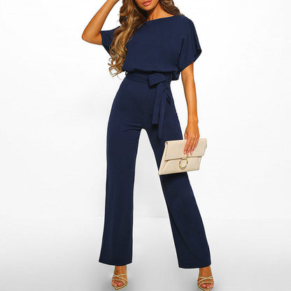 Stijlvolle Jumpsuit met Elegante Pasvorm voor Vrouwen - Agnella - Glamorix