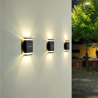 Solar buitenwandlamp voor sfeervolle tuinverlichting – SOLVIA RAY - Glamorix