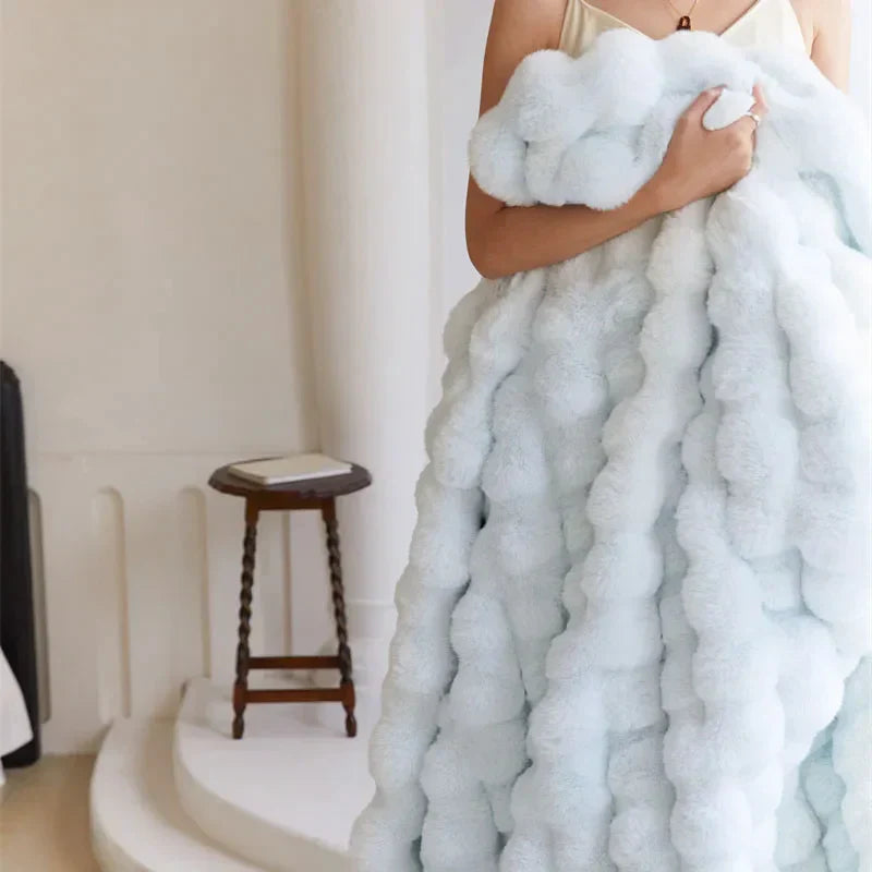 CARA - Luxe geruite pluizige deken voor ultieme warmte en comfort