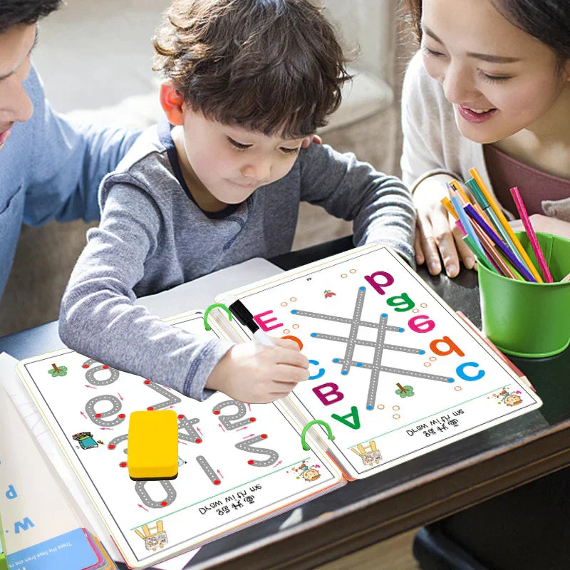SPARKY - Educatieve werkboekenset voor kinderen met magische tracing