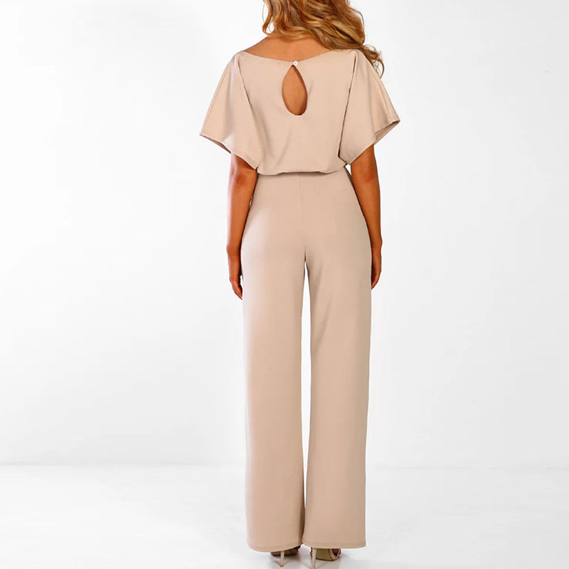 Stijlvolle Jumpsuit met Elegante Pasvorm voor Vrouwen - Agnella - Glamorix