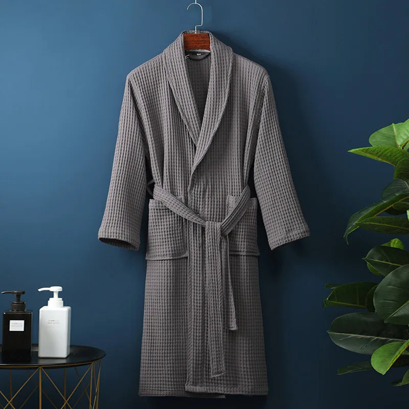 ELARA - Luxe katoenen badjas met zakken voor ultiem comfort