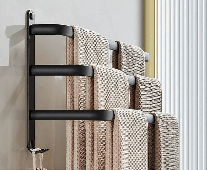 Ruimtebesparend wandrek voor de badkamer – AEROFIX SHELF - Glamorix