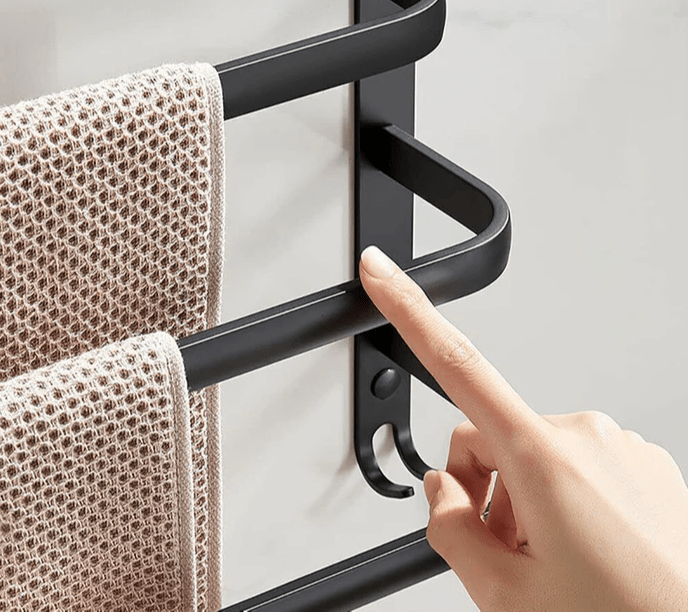 Ruimtebesparend wandrek voor de badkamer – AEROFIX SHELF - Glamorix
