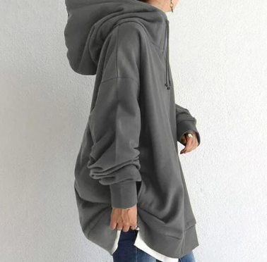 SIERRA - Dames hoodie met rits voor herfst en winter