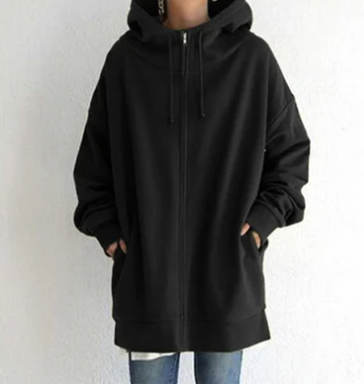 SIERRA - Dames hoodie met rits voor herfst en winter