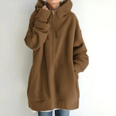 SIERRA - Dames hoodie met rits voor herfst en winter