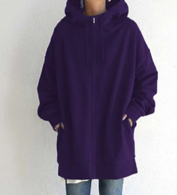 SIERRA - Dames hoodie met rits voor herfst en winter