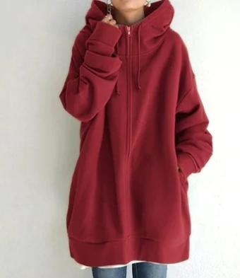SIERRA - Dames hoodie met rits voor herfst en winter