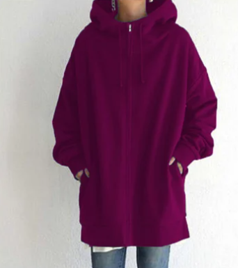 SIERRA - Dames hoodie met rits voor herfst en winter