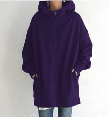 SIERRA - Dames hoodie met rits voor herfst en winter