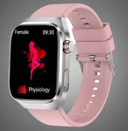 Slimme gezondheidswatch met ECG, bloedglucosemeter en AMOLED-display – VITALIS PRO - Glamorix