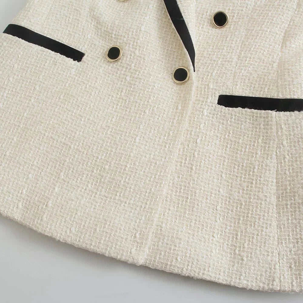 CAMILLE - Chique damesblazer met dubbele rij knopen