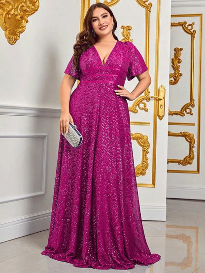 SOFIA - Luxe oversized maxi-avondjurk voor speciale gelegenheden