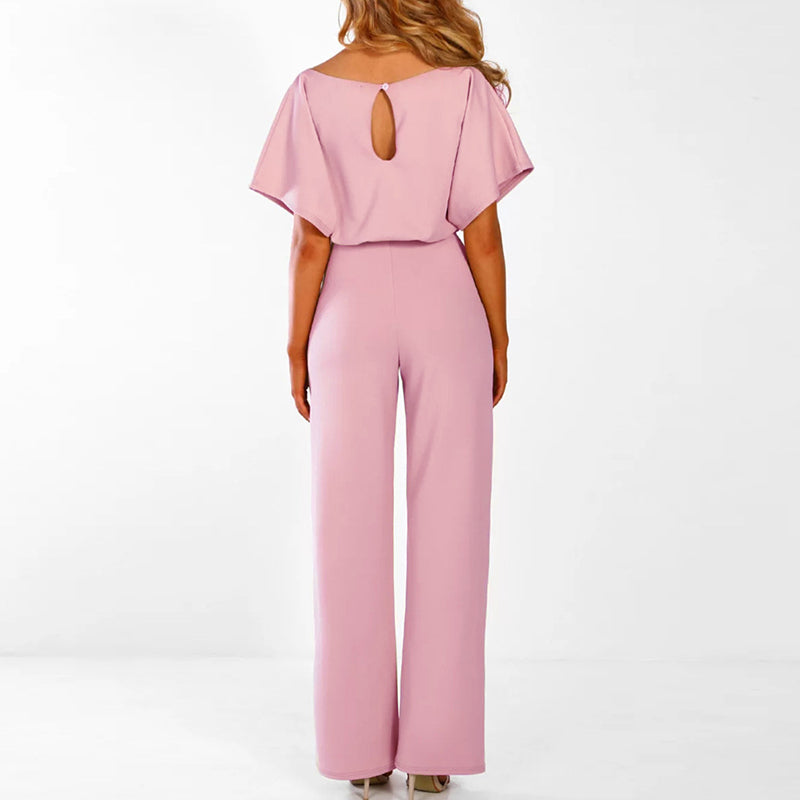 Stijlvolle Jumpsuit met Elegante Pasvorm voor Vrouwen - Agnella - Glamorix