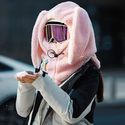 BUNNY – Schattige wintermuts met konijnenthema en oorflappen