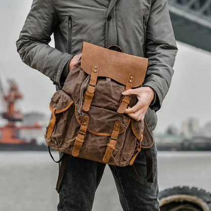 RAVENWOOD - Wandeltas van canvas en leer voor een stoere, stijlvolle look