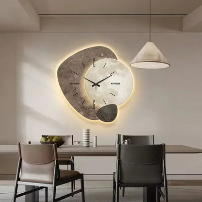 Minimalistische klok met rustgevend design en stille werking – CALMO TIME - Glamorix