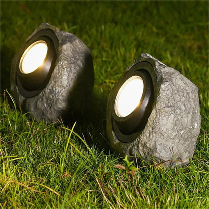 Solar tuinlamp met natuursteen-look – ECO STONE LIGHT - Glamorix