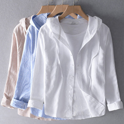 Lichte Dames Hoodie-Blouse met Casual Elegantie – LÉNORA