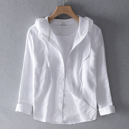 Lichte Dames Hoodie-Blouse met Casual Elegantie – LÉNORA