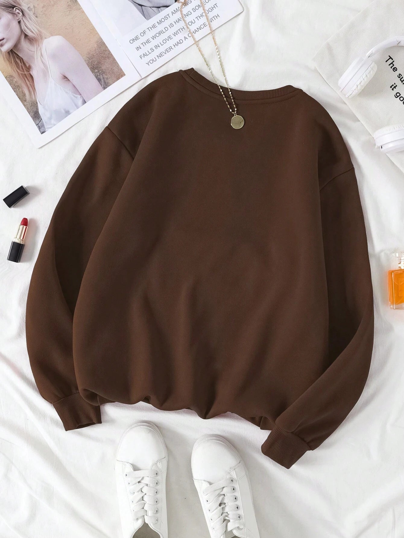 Sweatshirt Katoenmix – Grafische Print & Blijvende Positie - Glamorix