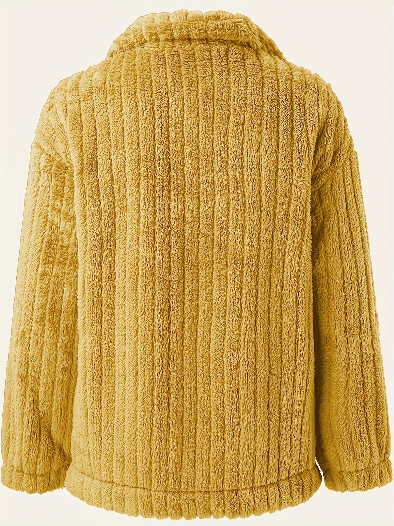Teddy jas met bouclé pasvorm voor dames casual – NORDIX - Glamorix