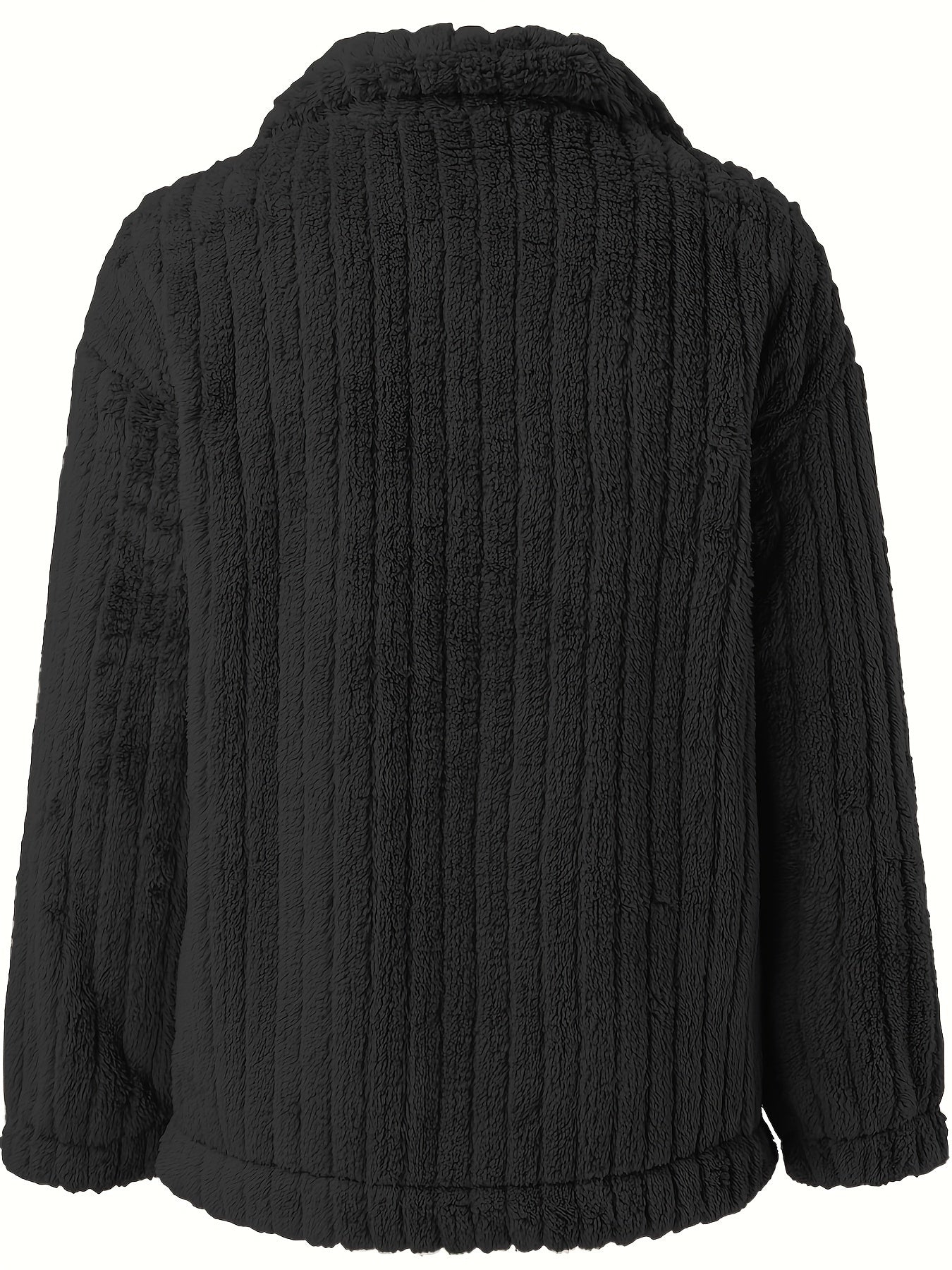 Teddy jas met bouclé pasvorm voor dames casual – NORDIX - Glamorix