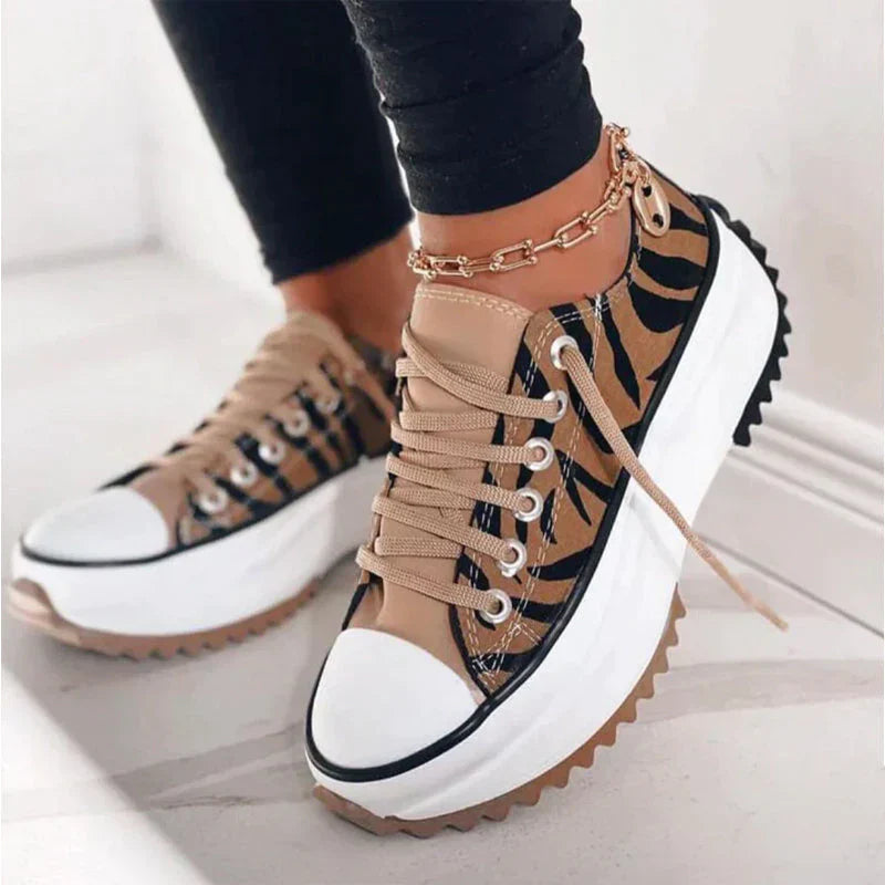 LUNA - Dames hoge plateausneakers voor een trendy uitstraling