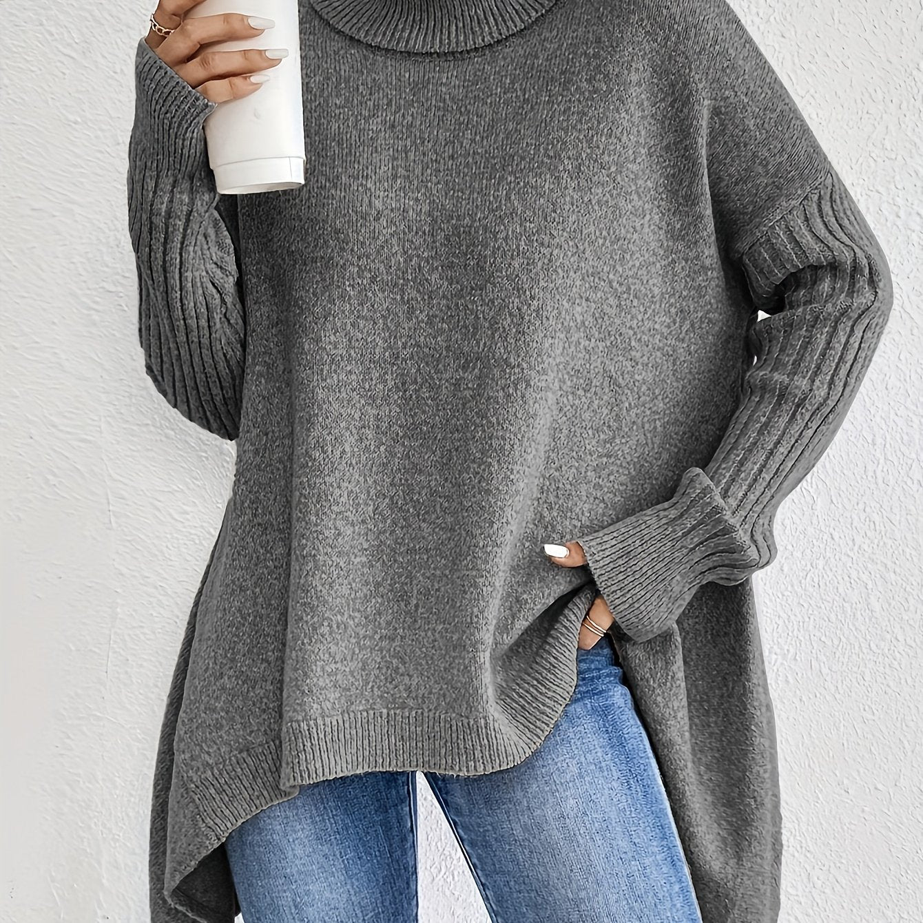 Trui – Hoge Nek Lange Mouwen & Flexibele Vorm - Glamorix