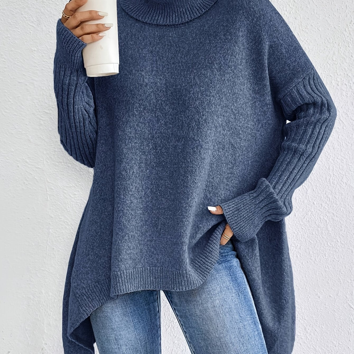 Trui – Hoge Nek Lange Mouwen & Flexibele Vorm - Glamorix
