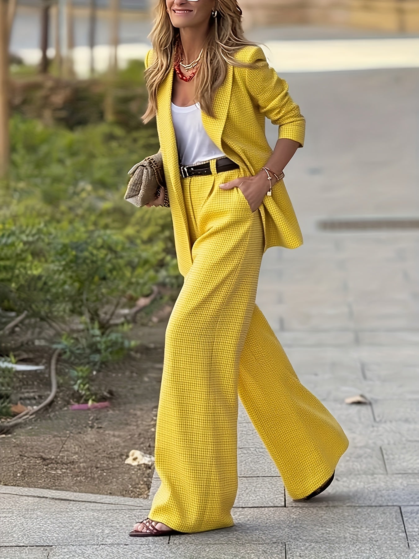 Tweedelige Set Blazer en Broek voor Heren – NOVAIX - Glamorix