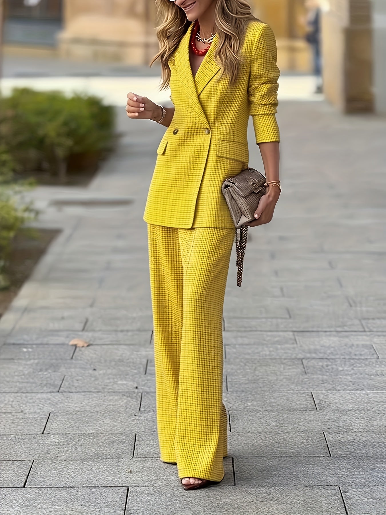 Tweedelige Set Blazer en Broek voor Heren – NOVAIX - Glamorix