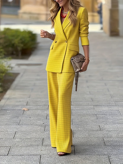 Tweedelige Set Blazer en Broek voor Heren – NOVAIX - Glamorix