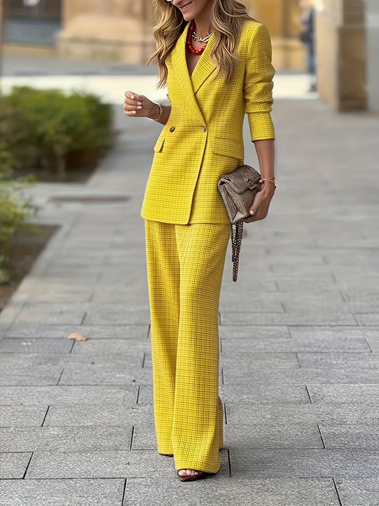 Tweedelige Set Blazer en Broek voor Heren – NOVAIX - Glamorix