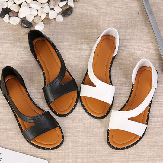 Elegante leren avond sandalen met verstelbaar bandje – LUNÉA VELVÉ - Glamorix