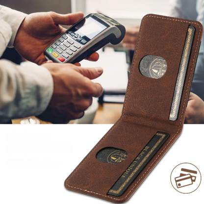 Luxe telefoonhoes met kaarthouder en premium bescherming – VAULTIER GripCase - Glamorix