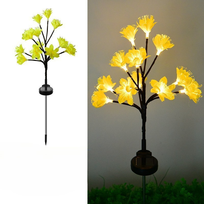 Solar tuinlampen 6-pack met 15 warme LED-lichtjes – SOLAR BLOOM - Glamorix