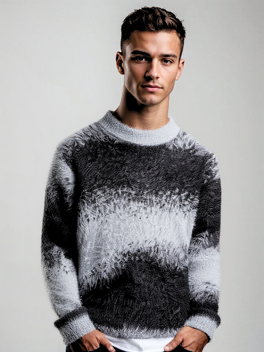 Zachte gebreide trui met kleurverloop voor dames – LUMARA - Glamorix