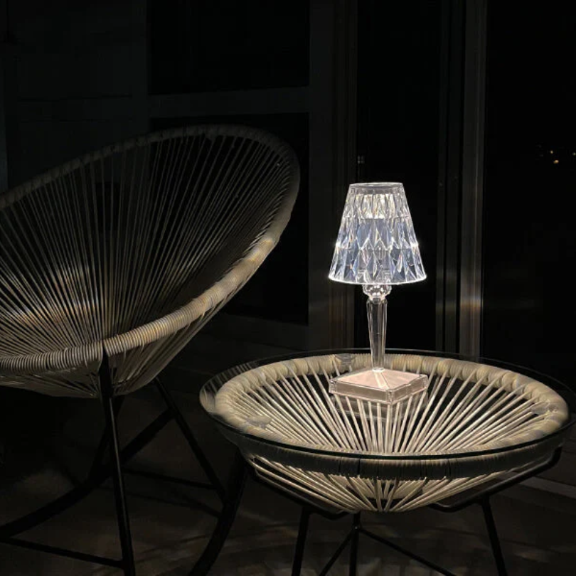 LumièreCristal – Chique Tafellamp met Kristallen Design