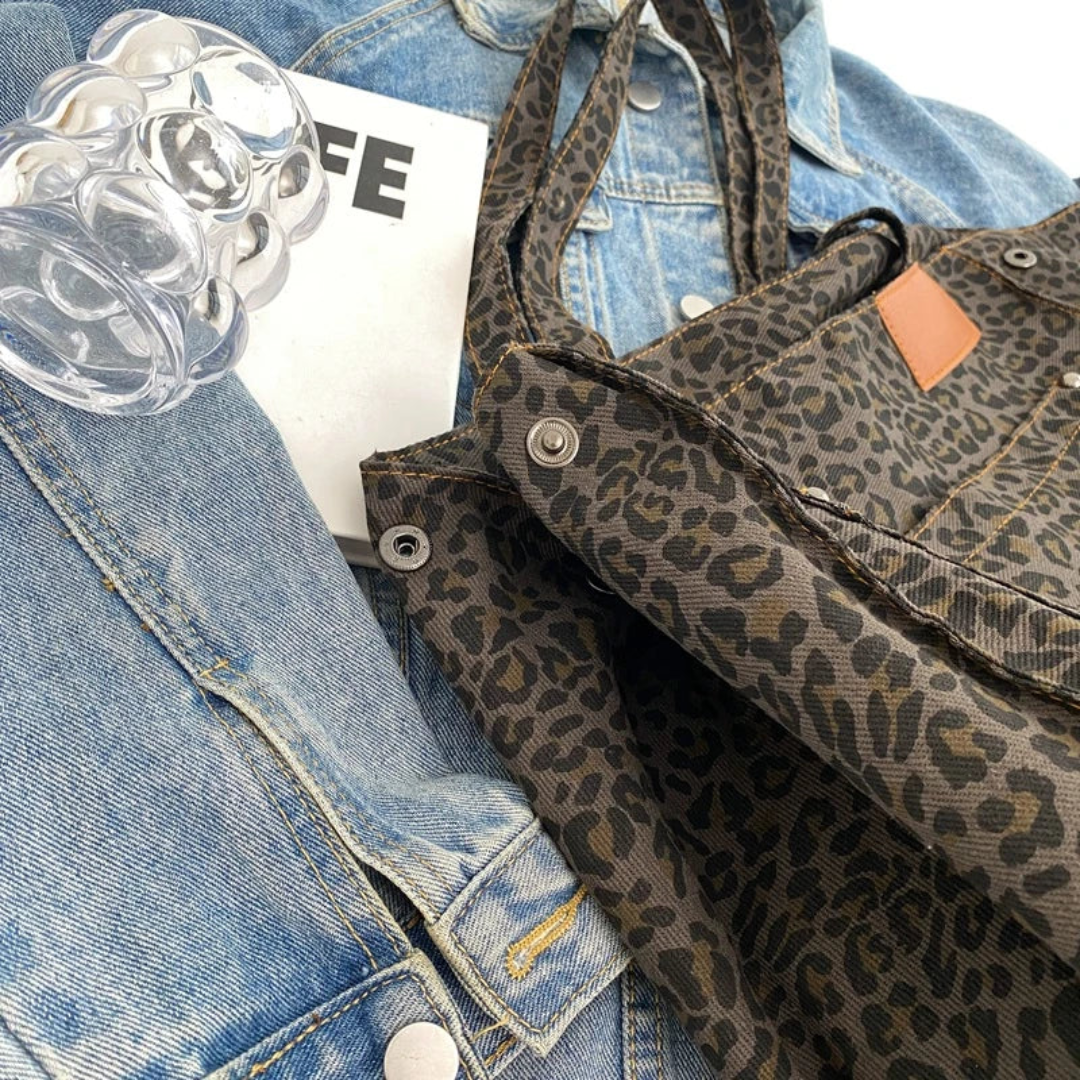 PantheraLuxe - Stijlvolle Handtas met Luipaardprint