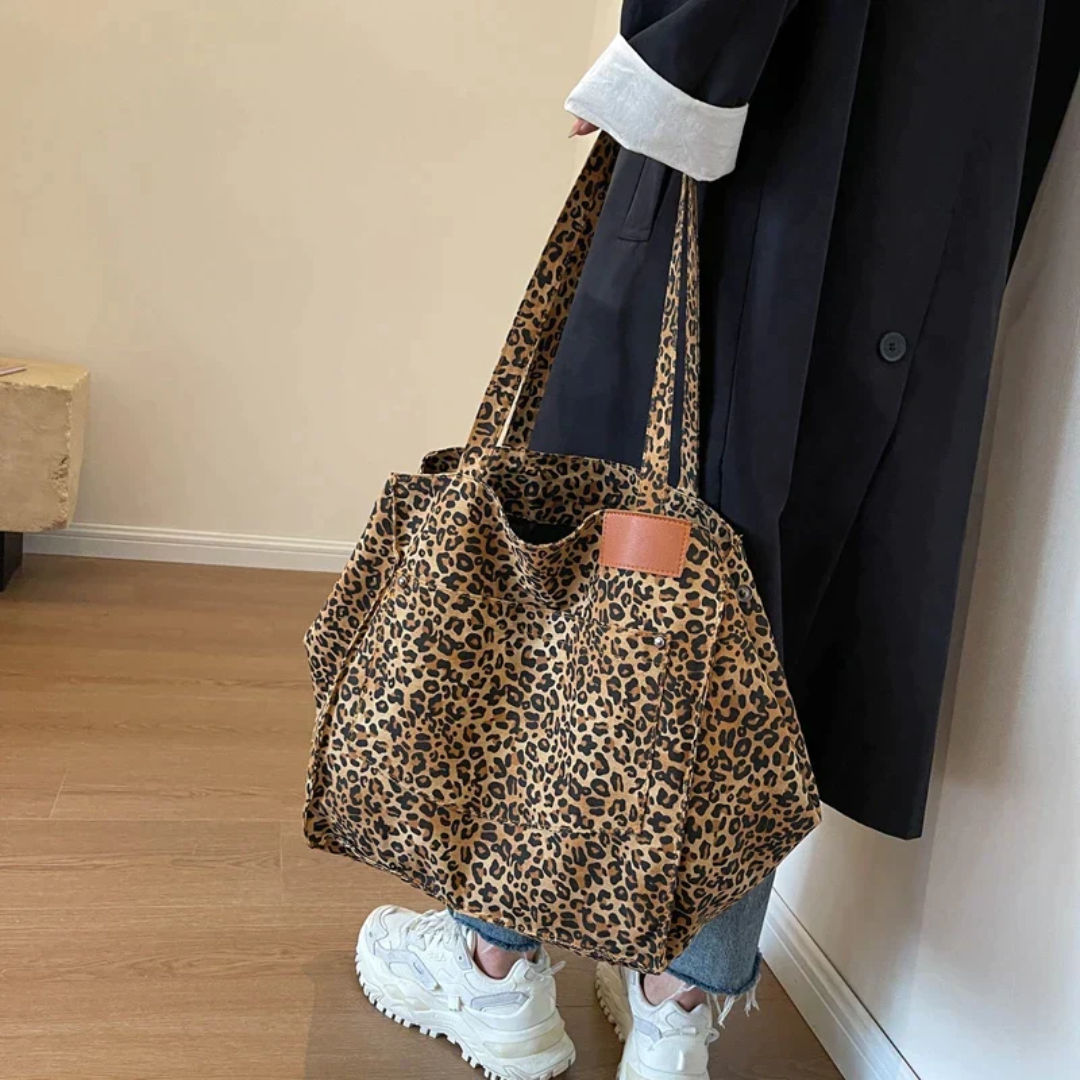 PantheraLuxe - Stijlvolle Handtas met Luipaardprint
