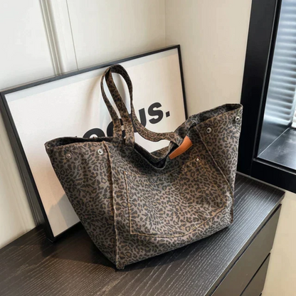 PantheraLuxe - Stijlvolle Handtas met Luipaardprint