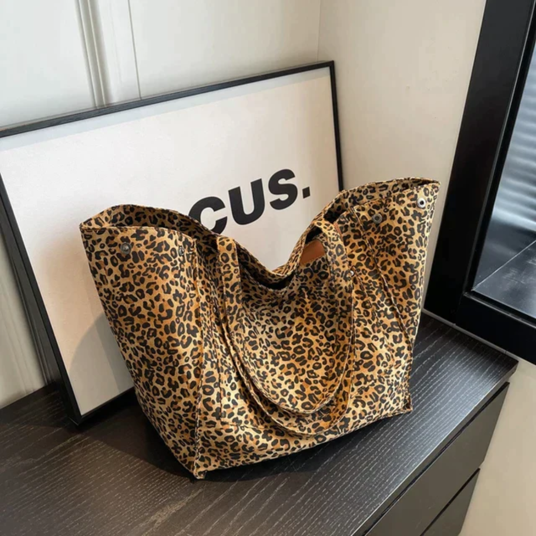 PantheraLuxe - Stijlvolle Handtas met Luipaardprint