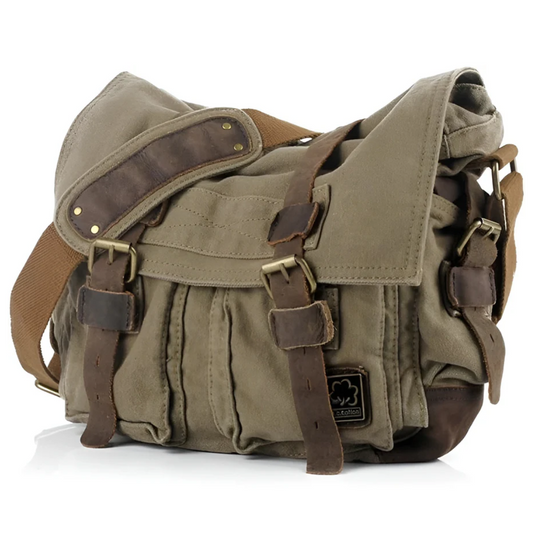 UrbanVoyager - Ruime Heren Canvas Crossbody