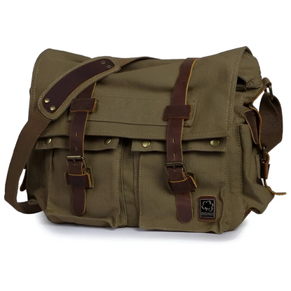 UrbanVoyager - Ruime Heren Canvas Crossbody