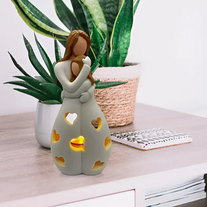 EternalBond - Omhelzende Moeder en Dochter Kaarshouder