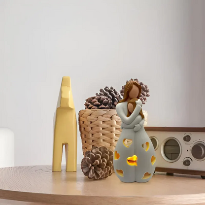 EternalBond - Omhelzende Moeder en Dochter Kaarshouder