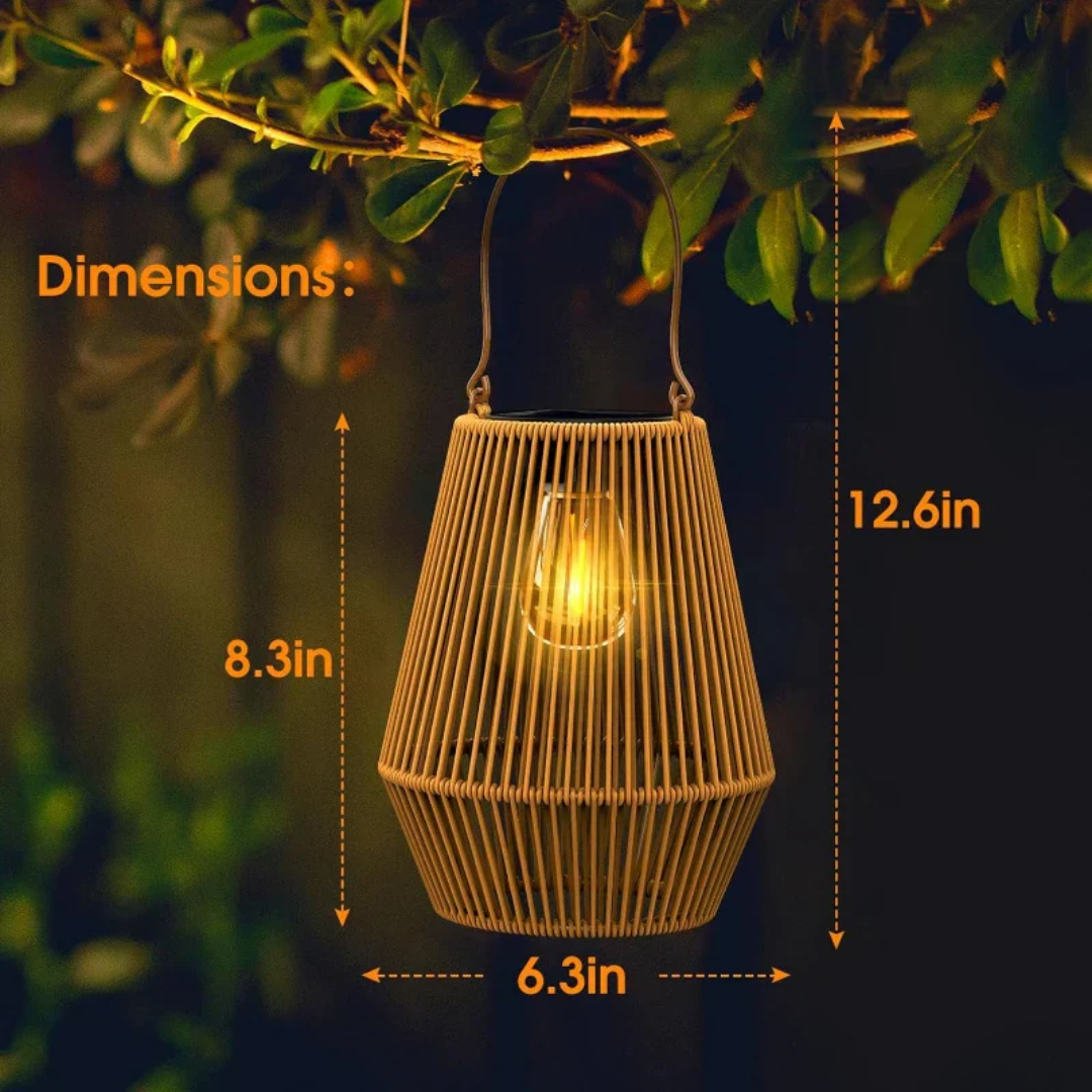 SunWeave - Handgeweven Waterdichte Solar Tuinlamp